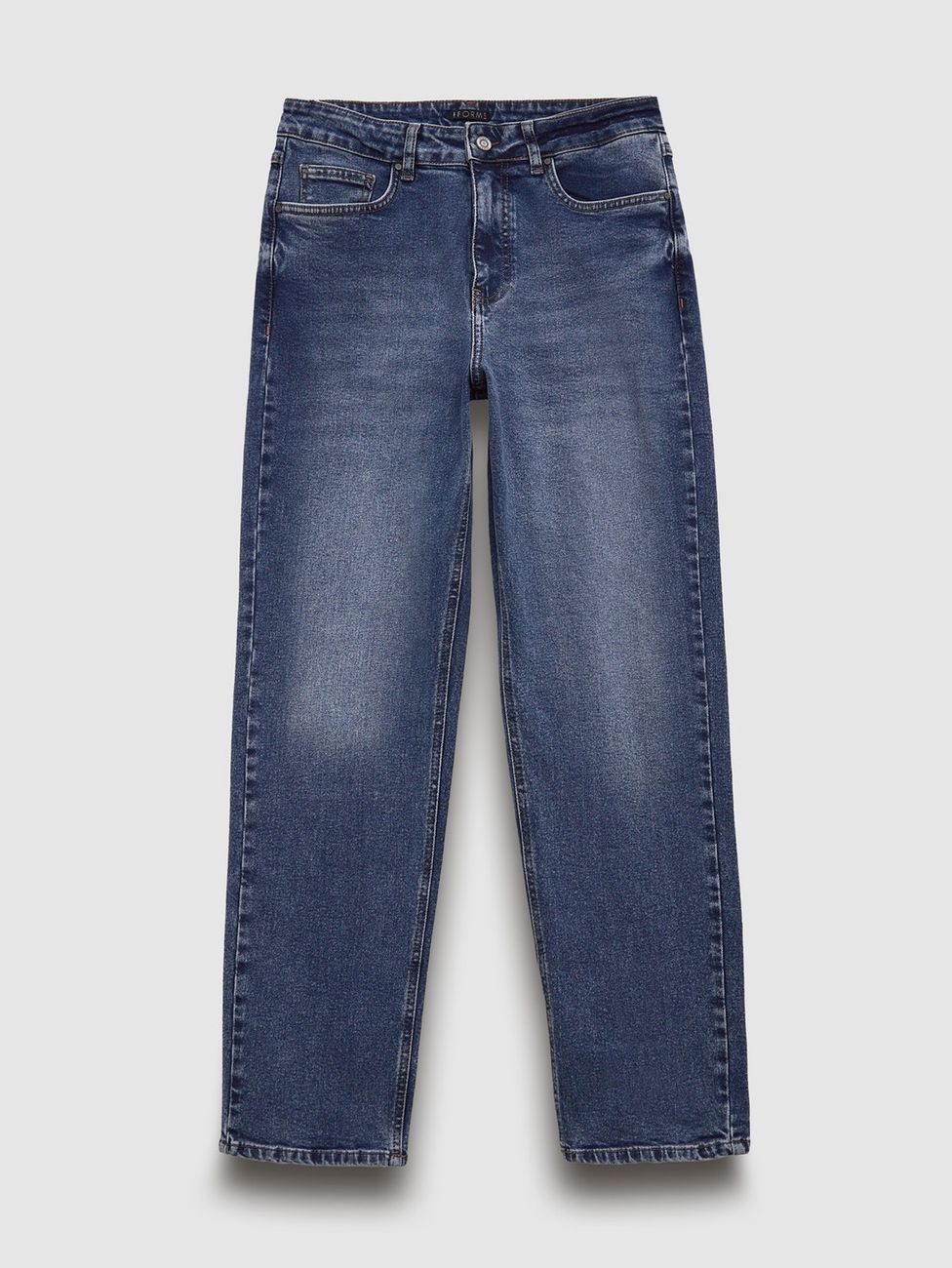 Джинсы Mom fit, синий