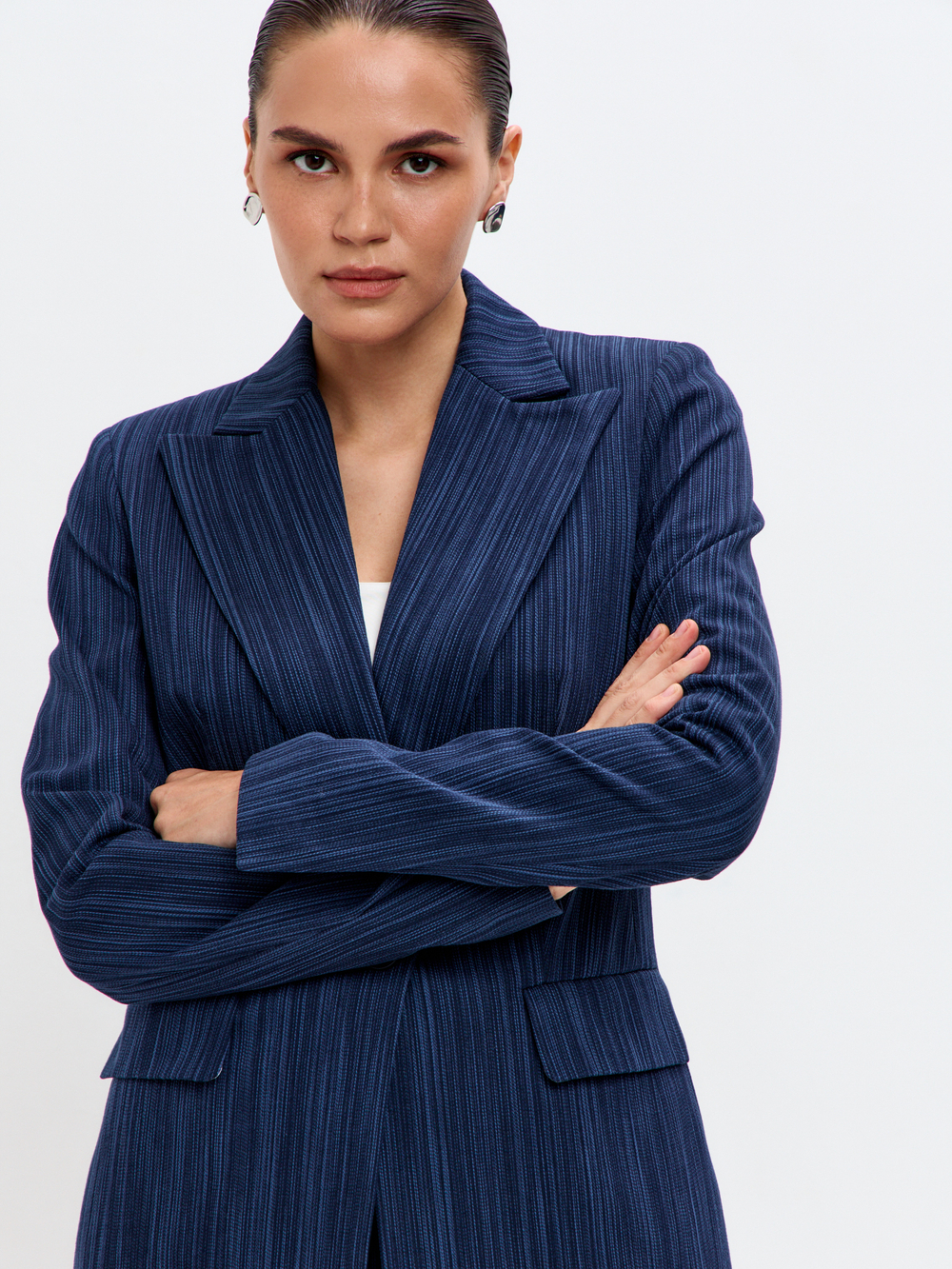 Жакет Скарлет из фактурного денима