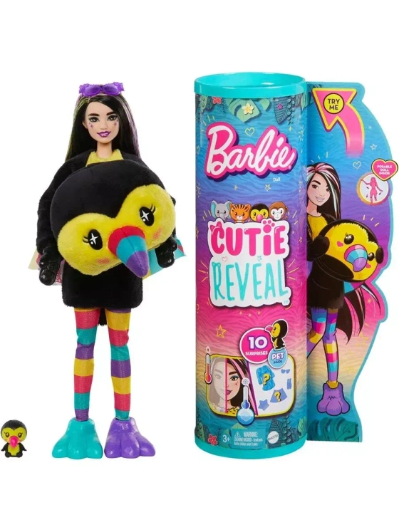 Кукла Барби Кьюти Ривл Cutie Reveal Тукан HKR00