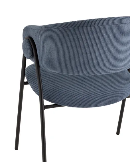 Стул Loop пыльно-синий вельвет