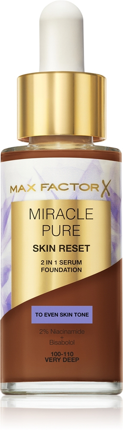 Max Factor Miracle Pure Skin Reset - Подкладка для ухода оттенок 100-110 Very Deep, 30 ml