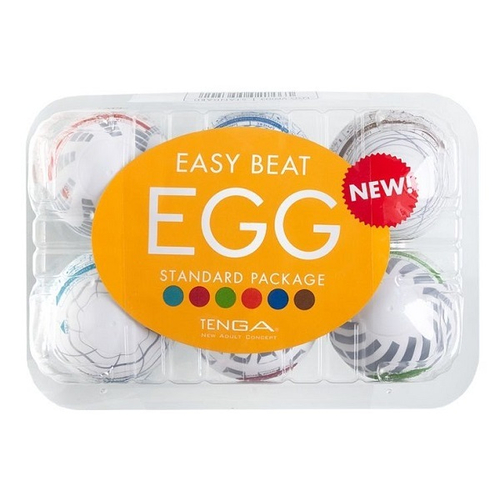 Набор из 6 мастурбаторов с различным рельефом Tenga EGG III EGG-VP003