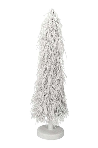 Декор "Елка-хворост" белая большая D40xH113см