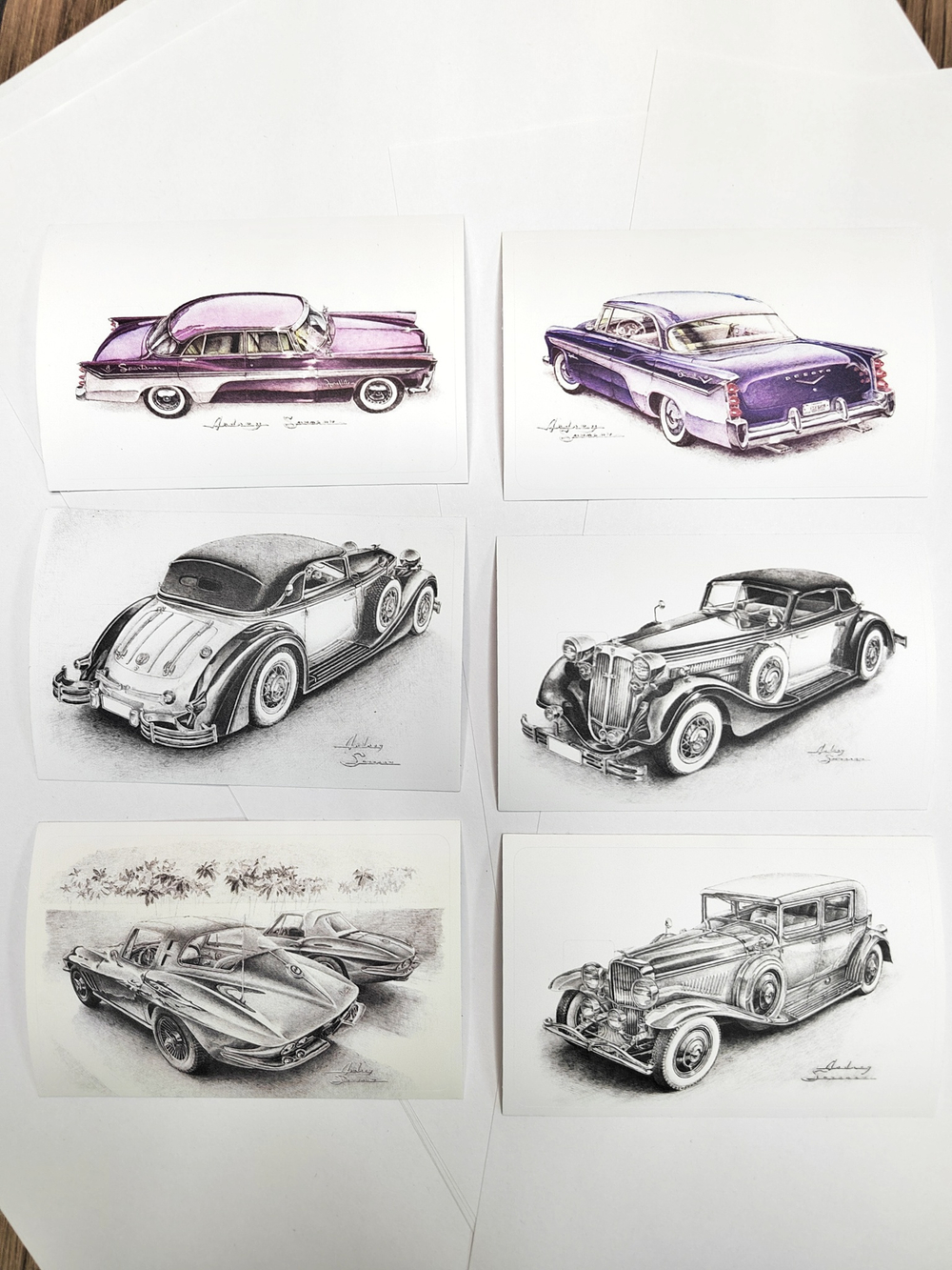 Наклейка на карту "DeSoto 1956 сзади"