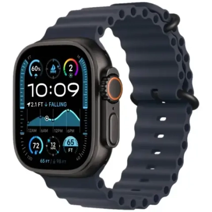 Apple Watch Ultra 2 (2024) GPS+Cellular 49mm, Black Titanium ремешок "Navy Ocean Band"
