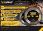 Диск пильный по металлу 255 мм, 48 зубьев HANSKONNER H9022-255-30-48S, диск по стали