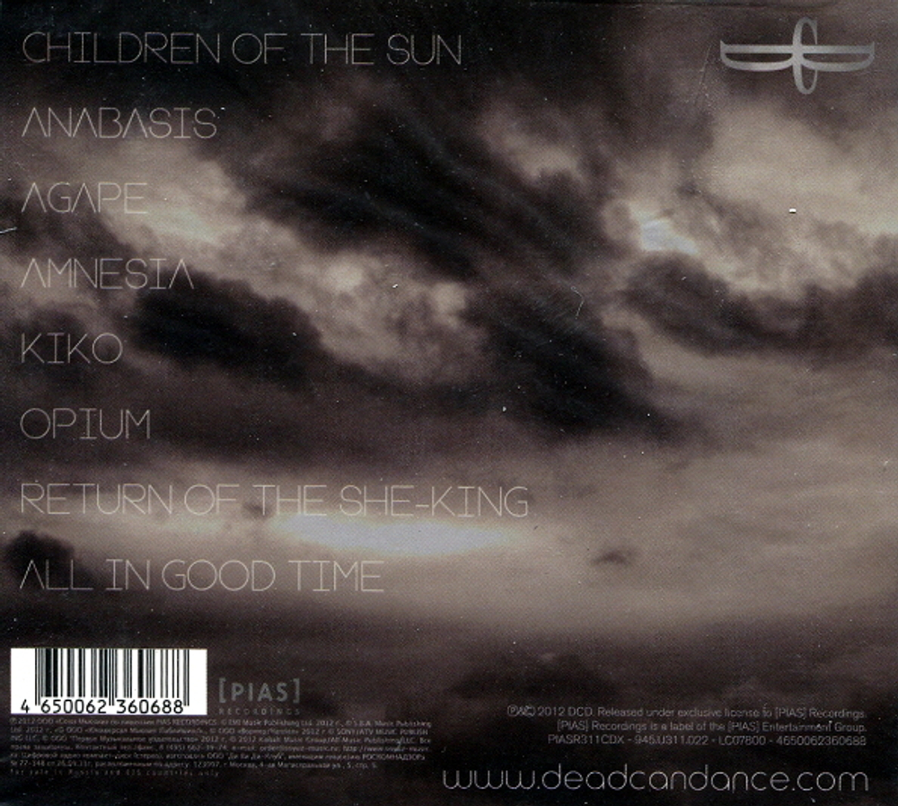 Dead Can Dance / Anastasis (RU)(CD)