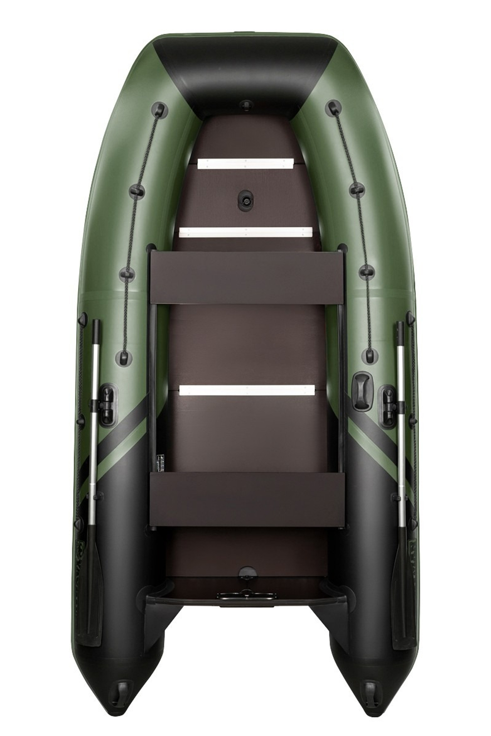 YACHTMAN-320 СК (Яхтман) зеленый-черный (лодка ПВХ под мотор с усилением)