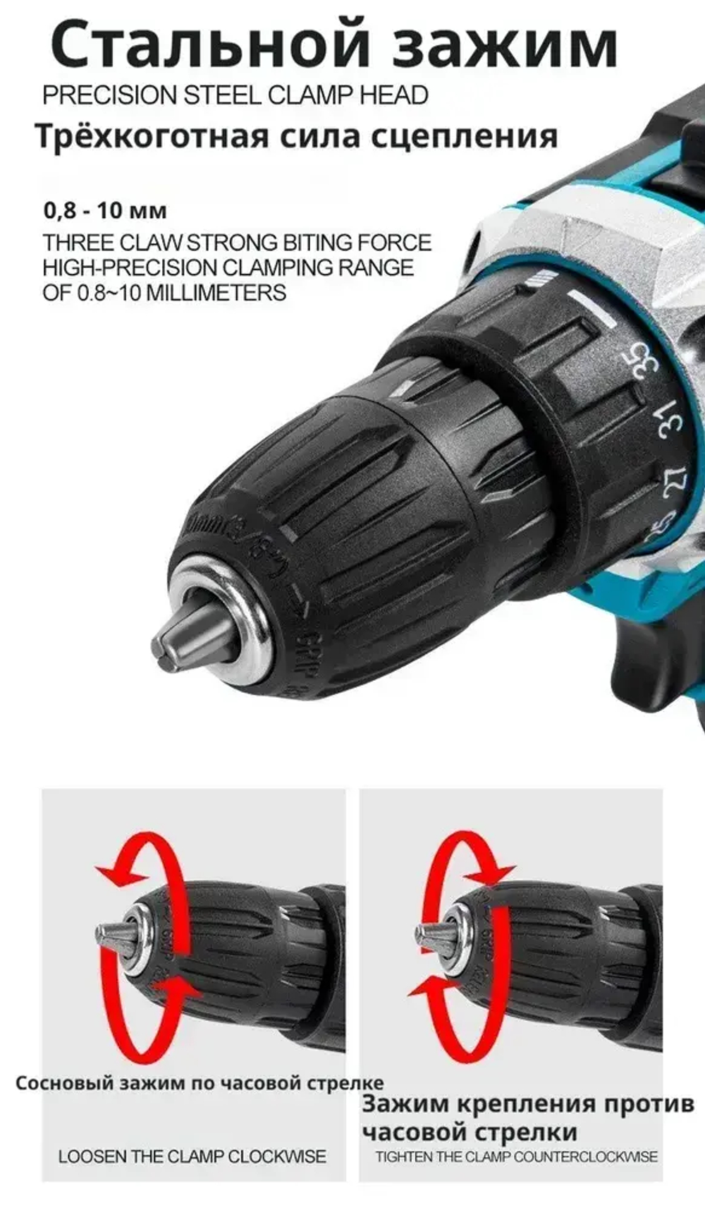 Дрель-шуруповерт, 21 В, 35 Нм, 1 АКБ