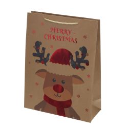 GAEM Пакет подарочный L (бумага 210г/м2, блок 12шт), L30 W12 H40 см, 4в.