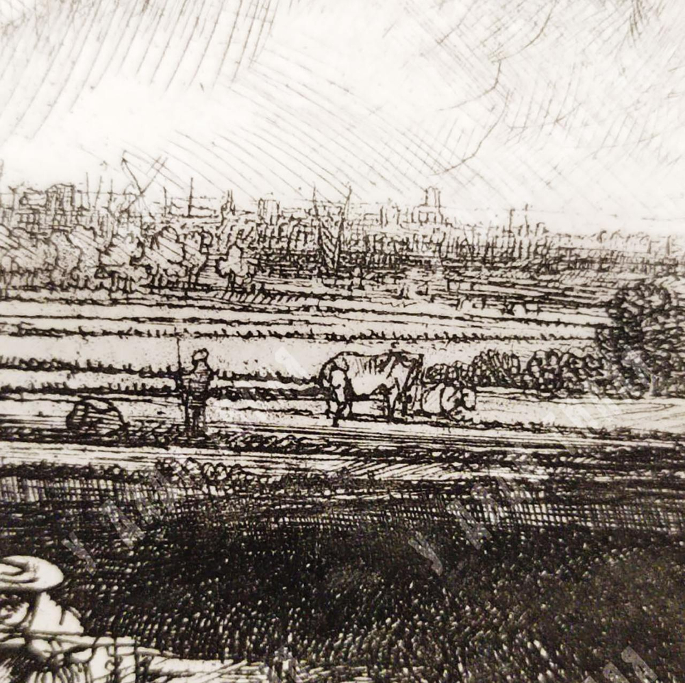 [Гравюра Рейха] Рембрант. Три дерева. Гелиогравюра. До 1927 г.