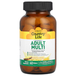 Country Life, жевательные мультивитамины для взрослых, ананас и апельсин, 60 жевательных таблеток