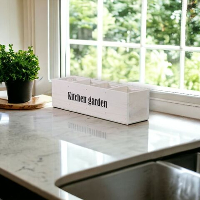 Органайзер для кухни и сада Флоутард, из массива сосны в голландском стиле, белый