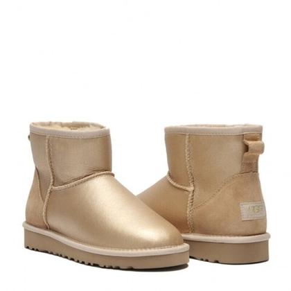 Угги Classic Mini Metallic Soft Gold