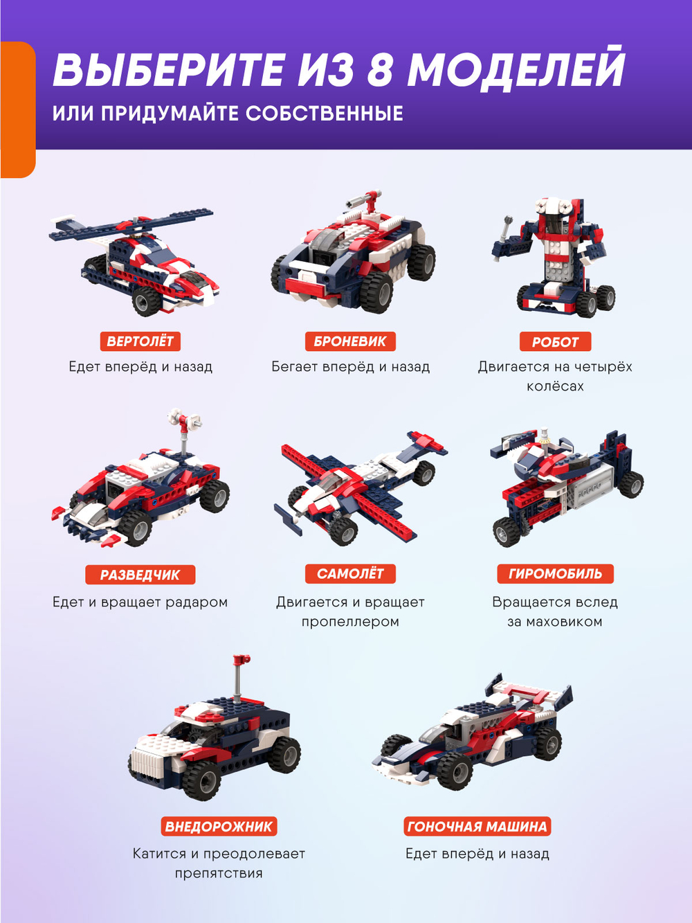 Электронный конструктор Apitor Robot T 8в1