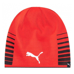 Шапка PUMA LIGA Reversible Beanie, 02235701, черно-красный