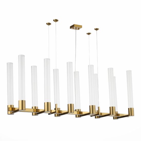SL1229.303.12 Люстра подвесная ST-Luce Латунь/Прозрачный GU10 12*5W TERNI