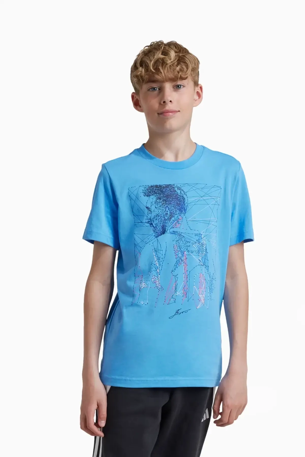 Футболка adidas Messi Football Graphic Tee Junior - синий