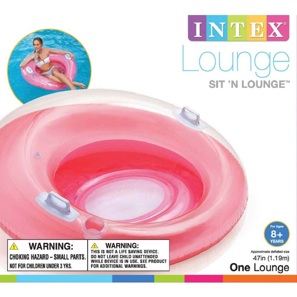 Кресло надувное 119 см, Intex, Lounge, в ассортименте, 58883NP