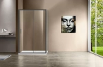 Душевой уголок Vincea Garda VSR-1G9014CLGM 140x90 стекло прозрачное/профиль вороненая сталь