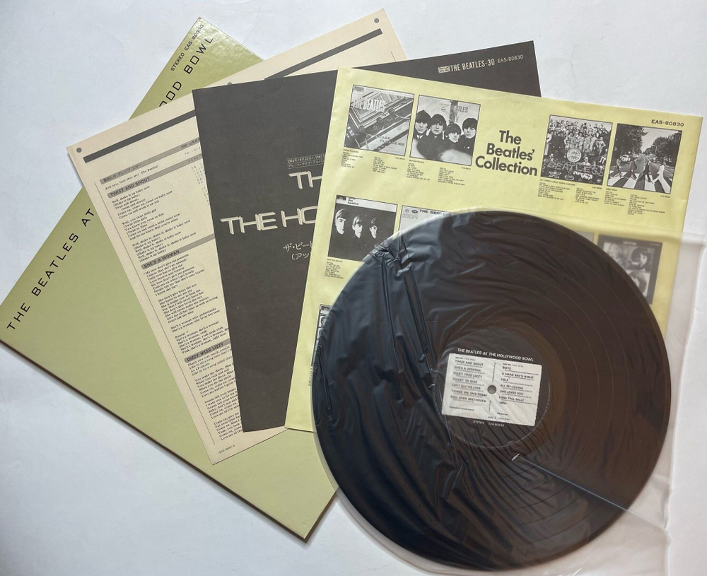 Винтажная виниловая пластинка LP The Beatles At The Hollywood Bowl (Japan 1977) (No Obi)