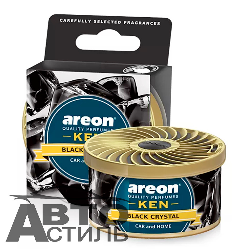 Ароматизатор в банке под сиденье Areon GEL KEN 35гр - Черный кристалл\Black Crystal