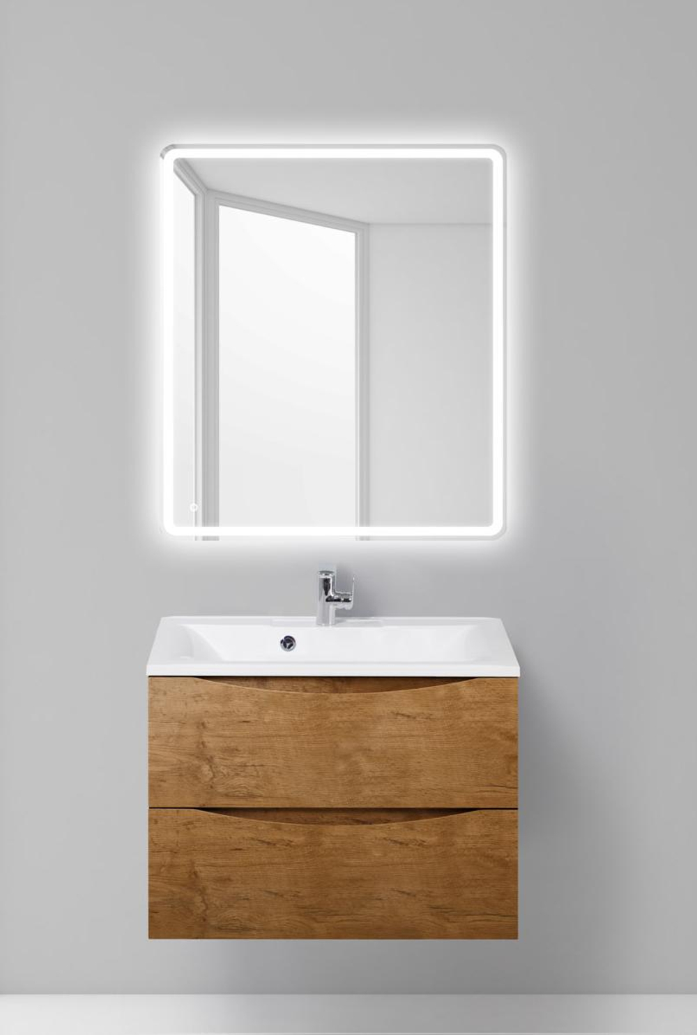 Тумба подвесная с раковиной BelBagno MARINO-750-2C-SO-RN-P