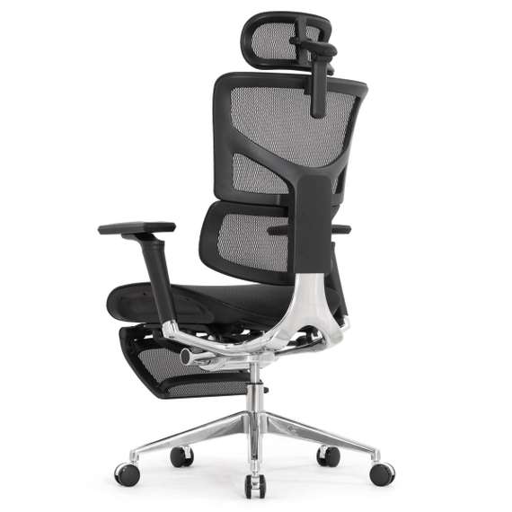 Кресло EXPERT 2 SAIL RSAM 01(сидение MAX с подножкой, подлокотник 6D(360), сетка черн/каркас черн)