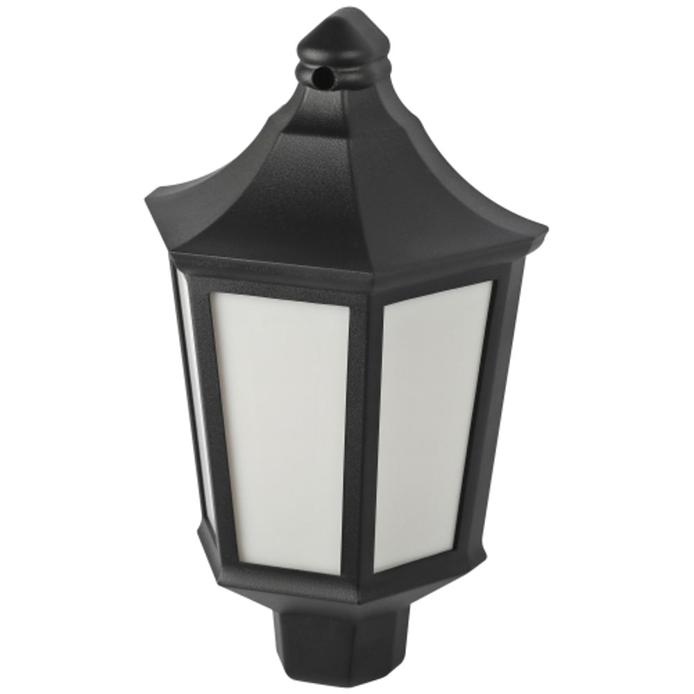 Садово-парковый светильник ЭРА НБУ 06-60-003 Ника 60Вт черный белое основание матовый | Садово-парковые светильники