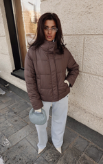 Куртка демисезонная с манишкой из трикотажа