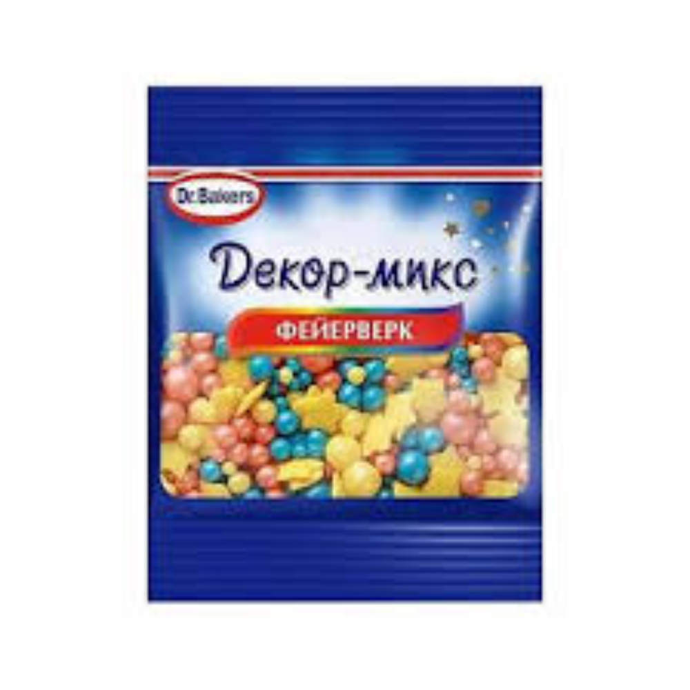 Посыпки Dr.Bakers фейерверк 10 гр