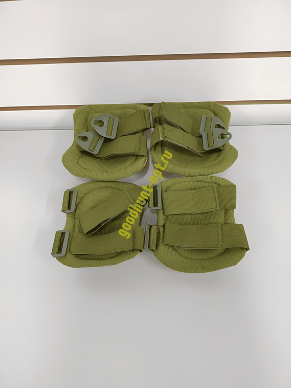 Тактические наколенники и налокотники военный комплект Мох