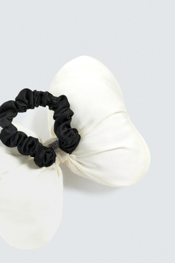 ZARA Х DISNEY РЕЗИНКА ДЛЯ ВОЛОС С МЯГКИМ БАНТОМ, БЕЛЫЙ