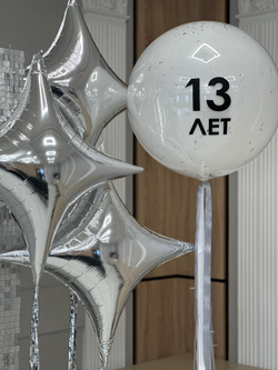 Фотозона Пайетка серебро сириус №4585