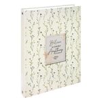 Тетрадь на кольцах БОЛЬШАЯ А4, 215х305 мм, 100 л., твердый картон, клетка, BRAUBERG, "Цветы", 405412