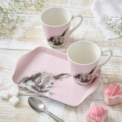 Royal Worcester Wrendale Designs набор из 2 кружек 180 мл + кружка и поднос для купания