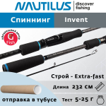Спиннинг для джига Nautilus Invent IVTS-762M 232см 5-25гр