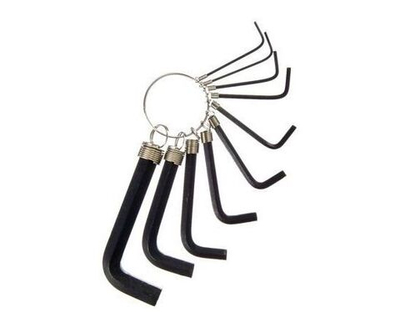 Набор шестигранников 1.5 - 10мм, 10шт. в пакете JF2296B HEX  657-618