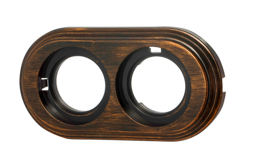 Рамка 2-х постовая, пластик, цвет Бронза BF1-620-25