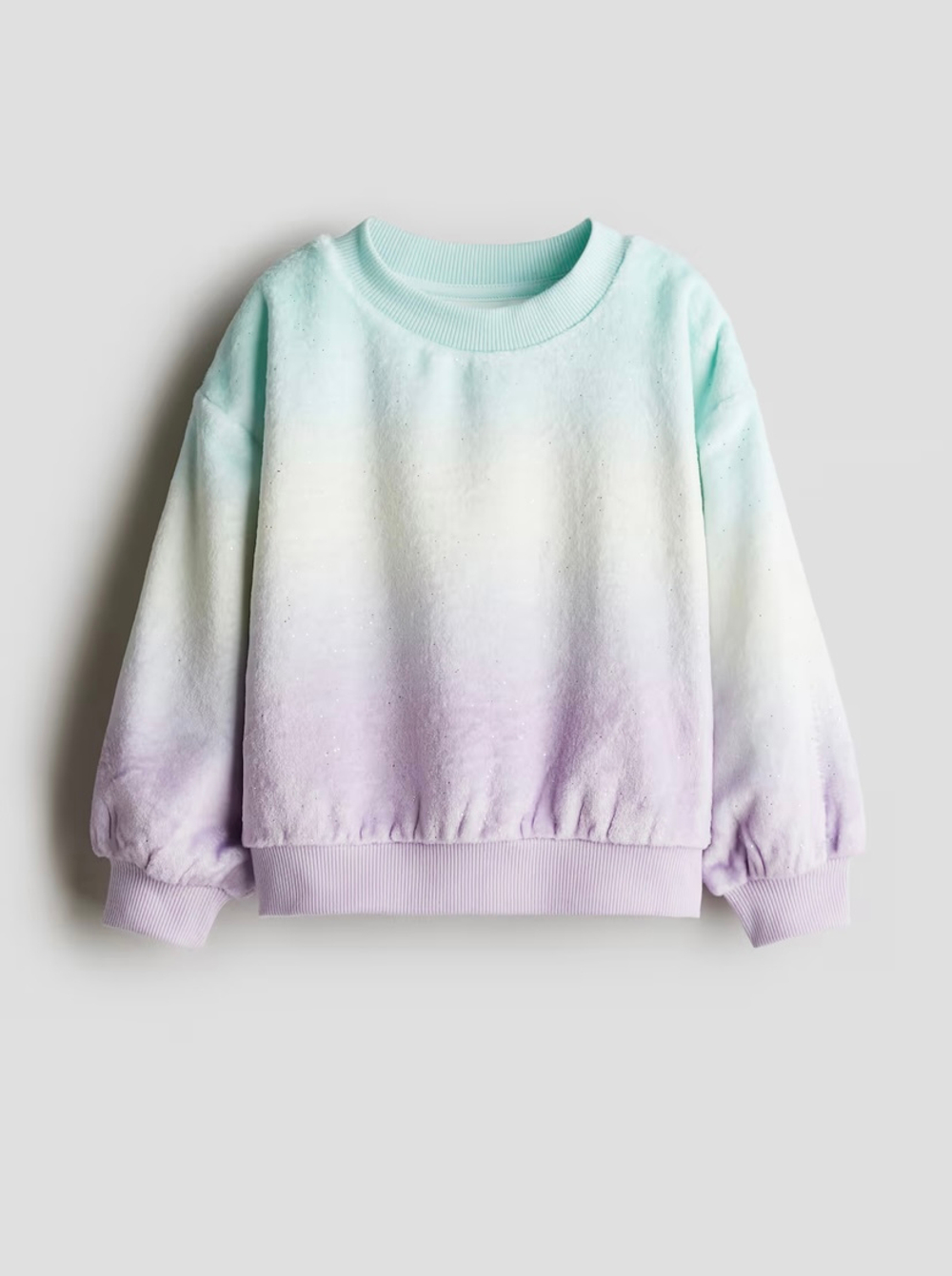 H&M Толстовка из мягкой ткани, светло-бирюзовый