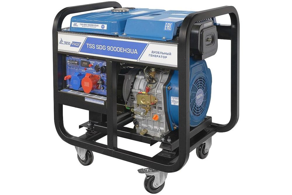 Дизель генератор TSS SDG 9000EH3UA - [8 кВт / 220V/380V] эл. старт