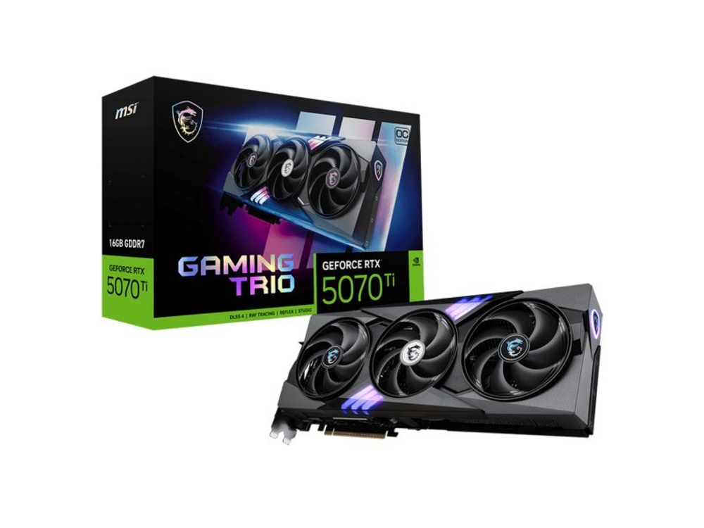 Видеокарта MSI Nvidia GeForce RTX 5070 Ti GAMING TRIO [RTX 5070 Ti 16G GAMING TRIO OC PLUS]