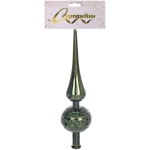 Верхушка на ёлку 23 см «Волшебный узор», Изумруд