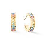 Серьги-пусеты Coeur de Lion Multicolor Pastel Gold 0131/21-1590
