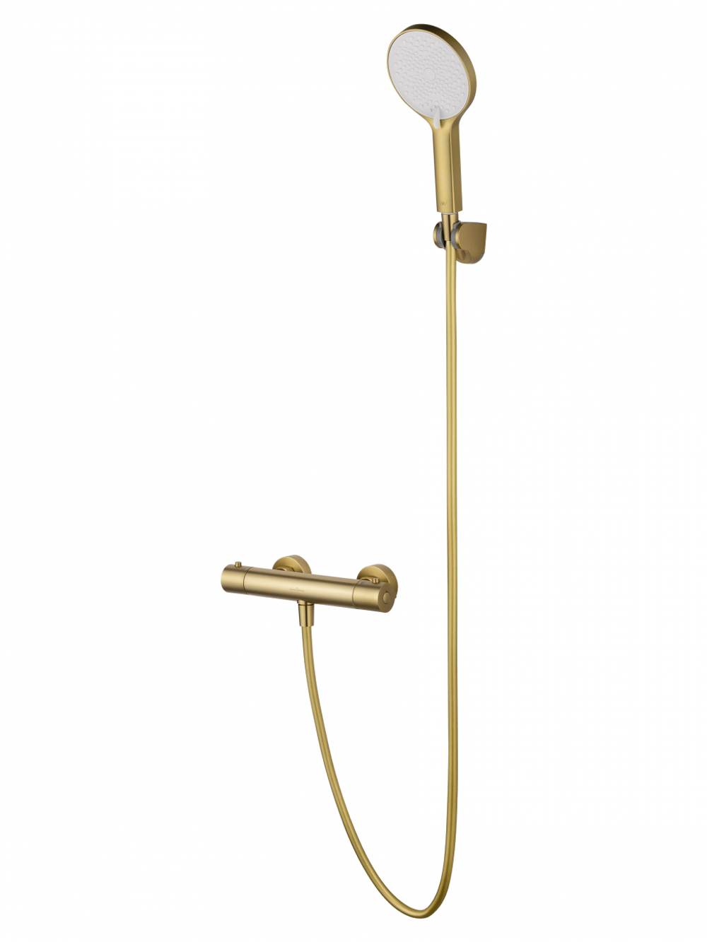 Смеситель для душа с термостатом WONZON & WOGHAND INN 3, Брашированное золото (WW-B2065-A-BG)
