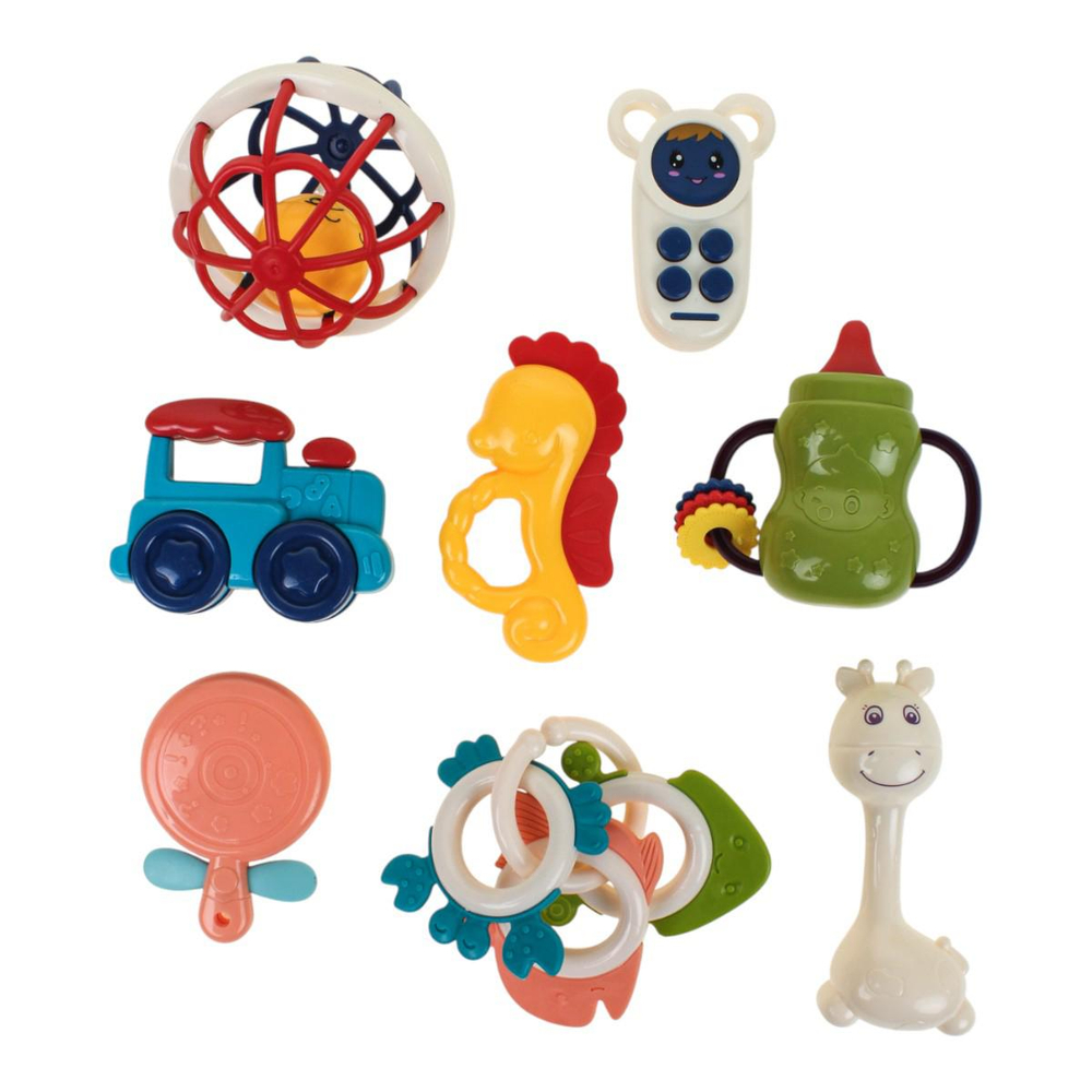 Набор погремушек 11шт, бутылочка 532-9