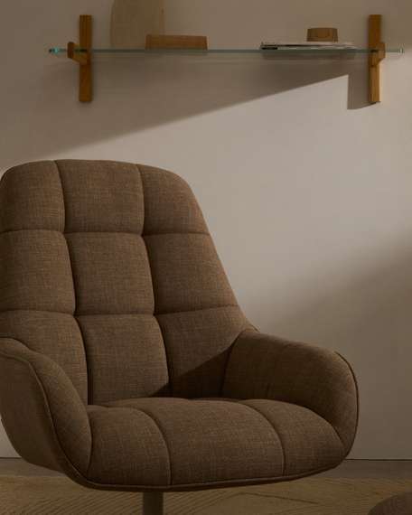 Крутящееся кресло Jaspe, светло-коричневое