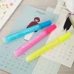 Клей-гель DELI "Explora" с блестками, 3 шт по 12 мл, неон, в блистере