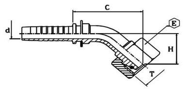 Фитинг DN 06 DKO-S (Г) 18x1.5 10 (45)