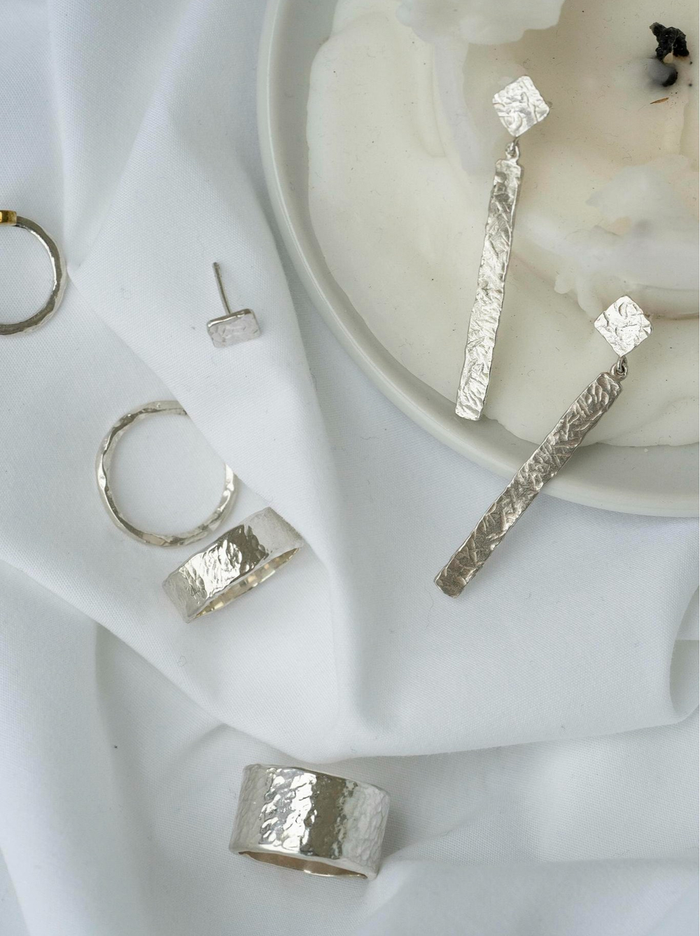 серьги мозаика длинные